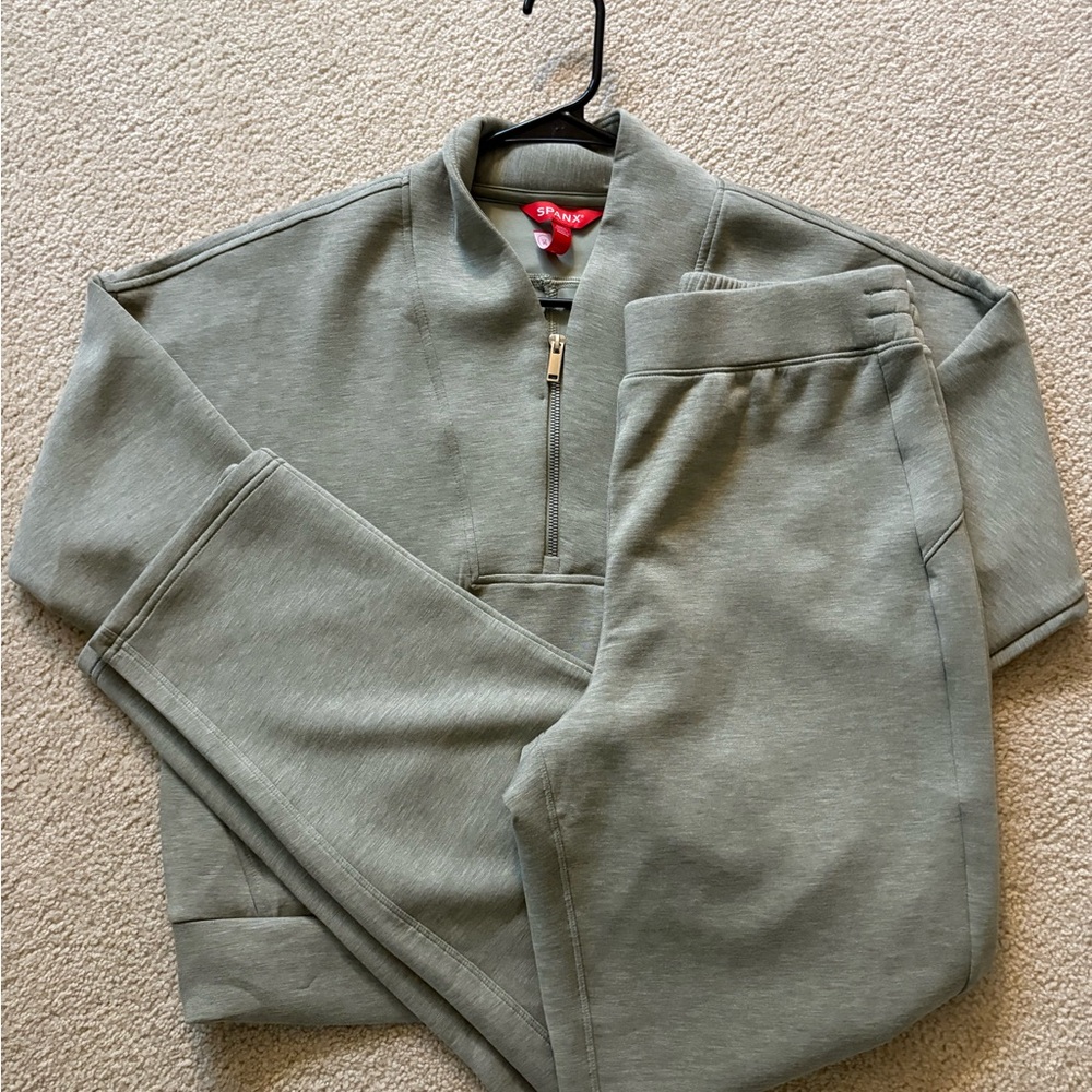 Spanx Air Essentials Half-Zip Pullover And Pants … - image 7